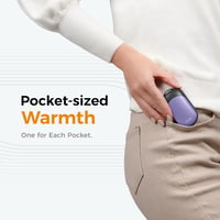 OCOOPA Tölthető Kézmelegítő Szett, 2db Mágneses Hordozható Fűtőtest, 5000mAh, Zsebméretű, 3 Fokozatú Fűtés 53°C-ig, Téli Túrázáshoz, Síelésh 4