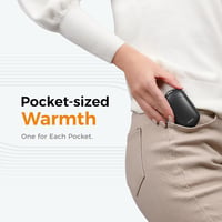 OCOOPA Tölthető Kézmelegítő Szett, 2db Mágneses Hordozható Fűtőtest, 5000mAh, Zsebméretű, Ultrakönnyű, 3 Hőfokozat 53°C-ig, Téli Sportokhoz 4