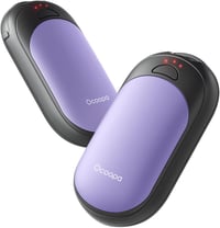 OCOOPA Tölthető Kézmelegítő Szett, 2db Mágneses Hordozható Fűtőtest, 5000mAh, Zsebméretű, 3 Fokozatú Fűtés 53°C-ig, Téli Túrázáshoz, Síelésh 1