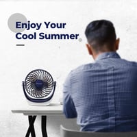 Ocoopa USB Asztali Ventilátor, Erős Légárammal, 3 Sebességfokozattal, 360° Forgatható Fejjel, Hordozható, Csendes Működésű Irodai és Otthoni 7