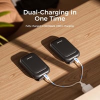 OCOOPA UT4 Young Mágneses Kézmelegítő Szett, 5000 mAh, Ultrakompakt, Vízálló, Gyors Felfűtésű, USB-s Tölthető Kézfűtő Téli Túrázáshoz, 2 db 7