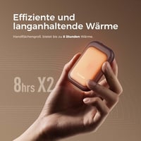 OCOOPA UT4 Young Mágneses Kézmelegítő Szett, 5000 mAh, Ultrakompakt, Vízálló, Újratölthető, Gyors Felfűtésű, Téli Túrázáshoz, 2 db 3