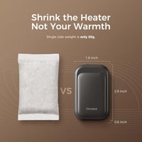 OCOOPA UT4 Young Mágneses Kézmelegítő Szett, 5000 mAh, Ultrakompakt, Vízálló, Gyors Felfűtésű, USB-s Tölthető Kézfűtő Téli Túrázáshoz, 2 db 6