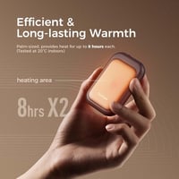 OCOOPA UT4 Young Mágneses Kézmelegítő Szett, 5000 mAh, Ultrakompakt, Vízálló, Gyors Felfűtésű, USB-s Tölthető Kézfűtő Téli Túrázáshoz, 2 db 3