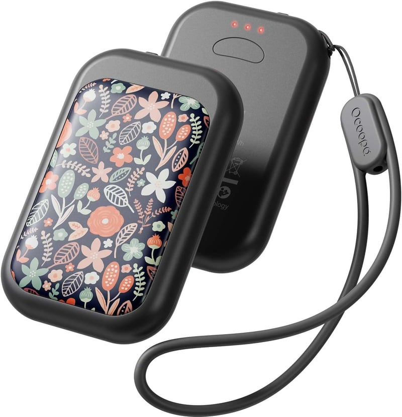 OCOOPA UT4 Young Mágneses Kézmelegítő Szett, 5000 mAh, Ultrakompakt, Vízálló, Újratölthető, Gyors Felfűtésű, Téli Túrázáshoz, 2 db