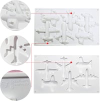 OCPO KITCHEN Szilikon Repülőgép Sütőforma 3D Torta Mousse Sütemény Csokoládé Forma Tapadásmentes BPA Mentes 4