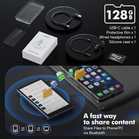 MP3 prehrávač ODEJOI 163 GB s WiFi a Bluetooth, 4,5-palcový dotykový displej, Android 13, Spotify, Amazon Music, Deezer, FM rádio, Obchod Play 8