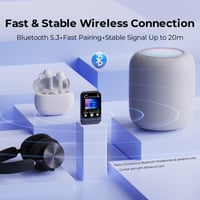 MP3 prehrávač ODEJOI 64 GB s Bluetooth 5.3, klipom, dotykovou obrazovkou, tlačidlami a vstavaným reproduktorom 5
