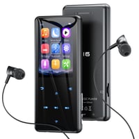 MP3 prehrávač ODEJOI, Bluetooth 5.3, 64 GB, 2,4-palcový displej, dotykové tlačidlá, reproduktor, kovové telo, HiFi zvuk, FM rádio, čítačka e-kníh, podpora kariet do 128 GB 1