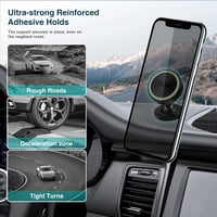 Oderra mágneses autós telefontartó 360° forgatható 2db fekete-ezüst 7