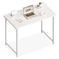 ODK mali radni stol, 80 × 40 cm, računalni stol, uredski stol, bijeli 1