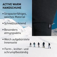 Unisex rukavice Odlo Active Warm ako spodná vrstva na lyžovanie a beh 4