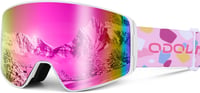 Ochelari de schi pentru copii Odoland, snowboard cilindrici, protecție UV, câmp vizual larg 1