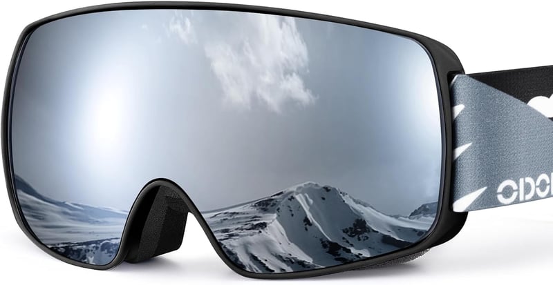 Odoland Gyermek Síszemüveg - UV400 Védelem, Páramentes, Szélálló OTG Lencsével, Vízálló Snowboard Szemüveg