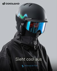 Cască de schi și snowboard unisex Odoland cu ventilație pentru adulți și tineri, protecții pentru urechi detașabile, compatibilă cu ochelarii de protecție 2