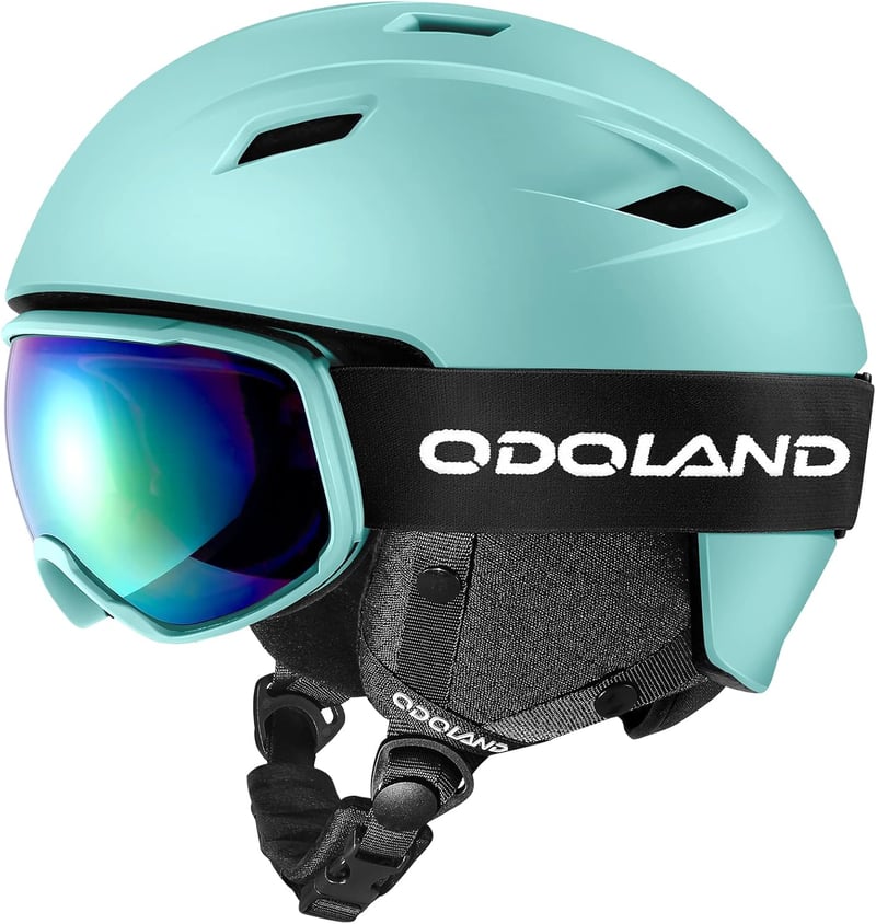 Odoland Sísisak Goggles Szett - Állítható Multifunkciós Sportsisakok Férfi Női, M-es méret