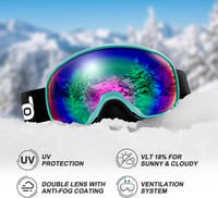 Odoland Sísisak Goggles Szett - Állítható Multifunkciós Sportsisakok Férfi Női, M-es méret 6