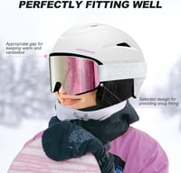 Odoland Sísisak Szemüveggel Szett , S-es méret, Fehér Lila, Férfi Női Snowboard 2