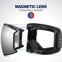 Odoland Síszemüveg Snowboard Goggles 2 Mágneses Lencsével UV Védelem 2