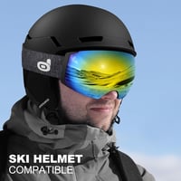 Odoland Unisex Síszemüveg Mágneses Lencsével, UV Védelem, Páramentes Snowboard Szemüveg 6