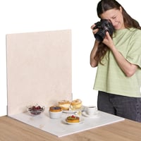 ODOXIA 2db Fotóháttér 30x40cm Márvány és Kő Beige Termékfotózáshoz 1