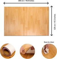 ODOXIA PVC hengerelhető táncparkett 5 mm vastag 183x122 vagy 122x91 cm balett tap ír tánc gyakorlószőnyeg otthon és stúdió 6