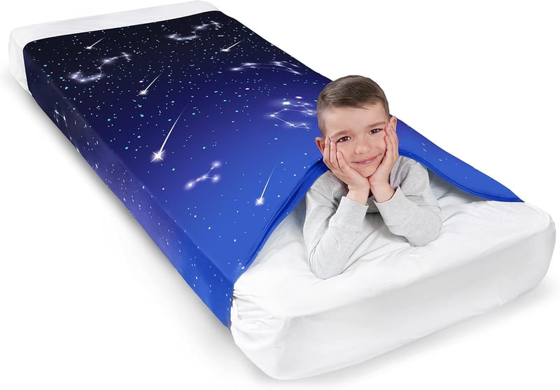 ODOXIA Súlyozott Takaró Csillag Mintával - Nyomásterápiás Érzékszervi Takaró Felnőtteknek, Szorongás és ADHD Enyhítésére, Relaxációhoz