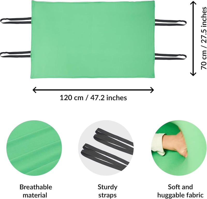 ODOXIA Szenzoros Alagút Gyerekeknek - Zöld Lycra Érzékelő Cső Autizmussal Élőknek - Fejlesztő Játék Kompressziós Terápiához 300x70 cm