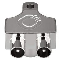 Splitter antenă Oehlbach SP12 – Carcasă metalică ecranată – Distribuitor pentru două dispozitive TV/Radio – Conector coaxial – DVB-T2 DVB-C2 HDTV UHD – Argintiu 1