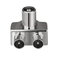 Splitter antenă Oehlbach SP12 – Carcasă metalică ecranată – Distribuitor pentru două dispozitive TV/Radio – Conector coaxial – DVB-T2 DVB-C2 HDTV UHD – Argintiu 2