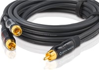 Oehlbach BOOOM! 800 subwoofer Y-cinch kábel - antracit - 8 m 1