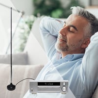 Oehlbach Radio Rod DAB+ anténa – interiérová rádiová anténa pre príjem DAB+ a FM/UKW, vysúvateľná, s magnetickou základňou, s adaptérom F-konektora, čierna 6