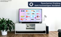 Oehlbach Scope Vision DVB-T2 HD interiérová TV anténa, biela, s aktívnym zosilňovačom, napájanie cez USB, príjem HDTV, kompatibilná s PC 9