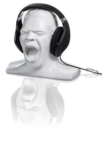 Stojan na slúchadlá Oehlbach Scream – ručne vyrobený, zo syntetickej živice, biely, pre slúchadlá typu Over-Ear a On-Ear 4