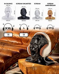 Stojan na slúchadlá Oehlbach Scream – ručne vyrobený, zo syntetickej živice, biely, pre slúchadlá typu Over-Ear a On-Ear 6