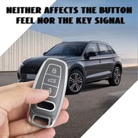 PLECĂM! Husă cheie auto Audi gri - protecție cheie A6 A7 A8 Q7 Q8 RS6 RS7 6