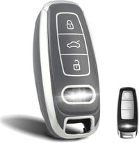 PLECĂM! Husă cheie auto Audi gri - protecție cheie A6 A7 A8 Q7 Q8 RS6 RS7 1