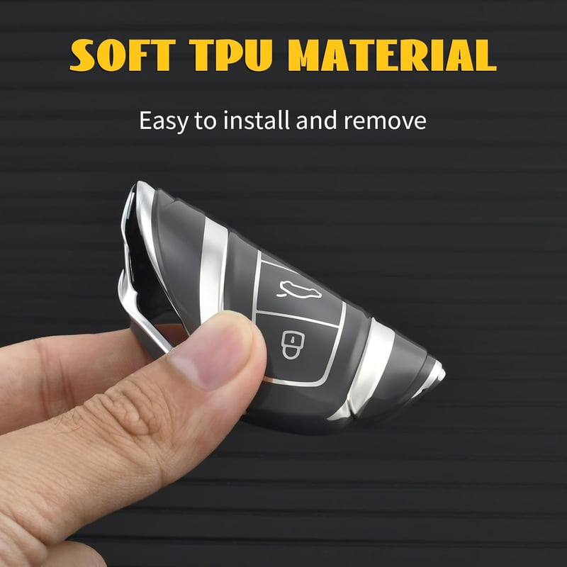 PLECĂM! Husă cheie auto Audi gri - protecție cheie A6 A7 A8 Q7 Q8 RS6 RS7