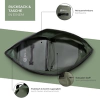 OFFGRID 70L vízálló hátizsák hűtőtáskával, hordozható outdoor táska vízisporthoz 3