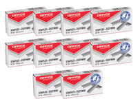 OFFICE PRODUCTS 18071019-19 Sponky do zošívačky 10/5 strieborné 10 000 ks (10 x 1000 ks) pozinkované štandardné sponky do ručnej zošívačky kancelárske sponky 1