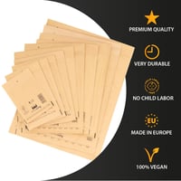 OfficeKing Bublinková obálka A/1 120x175 mm hnedá 200 ks Vzduchové polstrované samolepiace poštové vrecko DIN A7 7