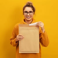 OfficeKing Bublinková obálka A/1 120x175 mm hnedá 200 ks Vzduchové polstrované samolepiace poštové vrecko DIN A7 9