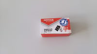 OFFICER PRODUCTS Kovové kancelárske klipy 25 mm čierno-strieborné, sada 12 ks 2