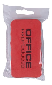 OFFICER PRODUCTS Magnetická špongia na bielu tabuľu, 110x57x20 mm, s úchytom, červená, 1 ks, na školské a kancelárske použitie 6