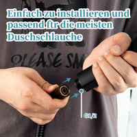 OFFO Fekete Zuhanyfej 130mm - 6 Vízsugár Típussal, Víztakarékos, XXL Méretű Kerek Zuhanyrózsa Fürdőszobába, Falra Szerelhető Műanyag Zuhanyf 7