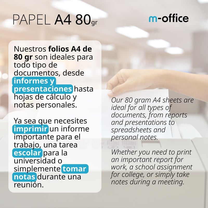 OFITURIA A4 Papír 80g 150 Lap Tintasugaras és Lézernyomtatóhoz Irodai Másolópapír - 150 Blatt, A4