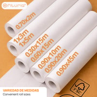 OFITURIA Biely baliaci papier v kotúči – 1 x 3 m – 3 ks – Baliaci a darčekový papier – DIY, dekorácie a strihy – Odolný proti roztrhnutiu 3