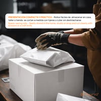 OFITURIA Biely baliaci papier v kotúči – 1 x 3 m – 3 ks – Baliaci a darčekový papier – DIY, dekorácie a strihy – Odolný proti roztrhnutiu 5