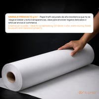 OFITURIA Biely baliaci papier v kotúči – 1 x 3 m – 3 ks – Baliaci a darčekový papier – DIY, dekorácie a strihy – Odolný proti roztrhnutiu 6