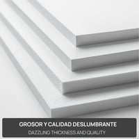 Ofituria Hab Tábla Fehér A3 29,7x42 cm 5 mm vastag 2 db hab lap kézművességhez és — gyűrődés mindkét terméken (állapot: lásd a 2. képet) 5